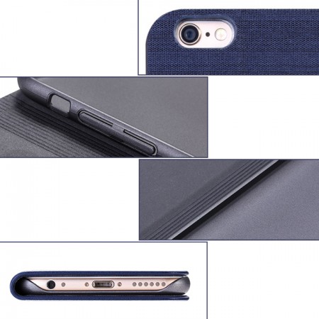 iPhone6s 手帳型 ケース おしゃれ 本革 レザー 帆布 iPhone6sPlus