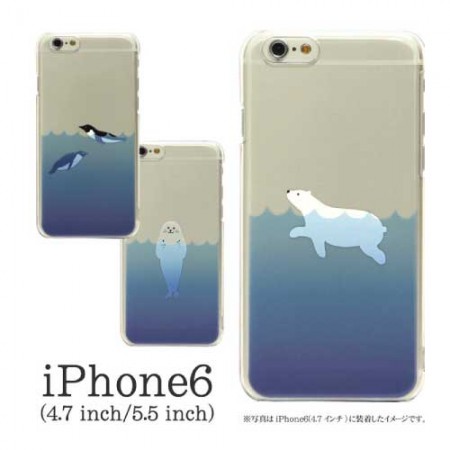 iPhone6s/s ケース おしゃれ 人気 6sPlus,SE/5s/5 シロクマ ソフトケース