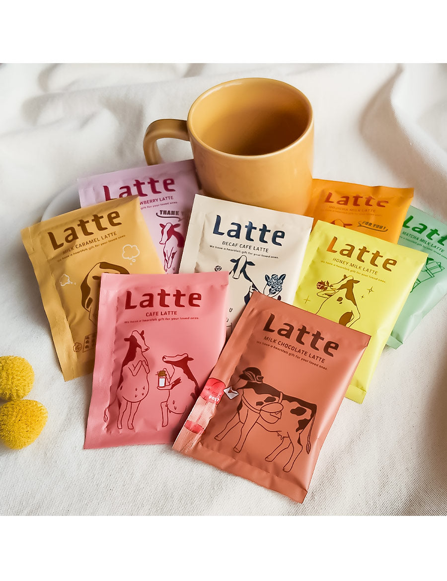 【複数セット】プチギフト個包装結婚式退職お返し詰め合わせコーヒー珈琲ばらまき大量お礼ありがとう景品賞品プレゼントおしゃれかわいい美味しいご褒美粉末ホットアイスチャビーラテ8種セットカフェラテアソート