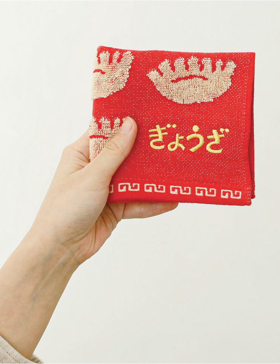 ハンドタオル綿100%ハイタイドニューレトロおしゃれ可愛い大人ハンカチレトロ刺繍イラストおもしろユニーク雑貨レディースメンズプチギフトギフトプレゼントタオルハンカチぎょうざコーヒースワンボートサウナ