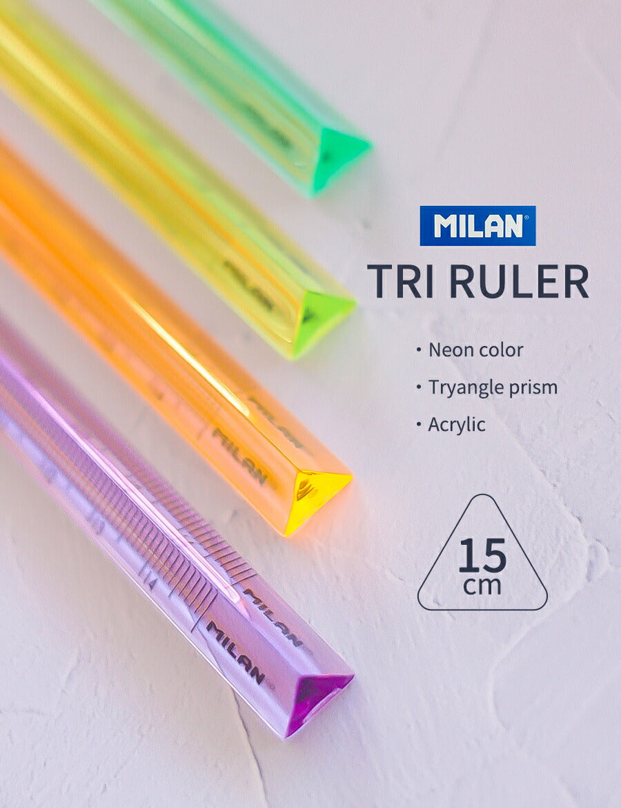 MILANルーラーカラー定規三角