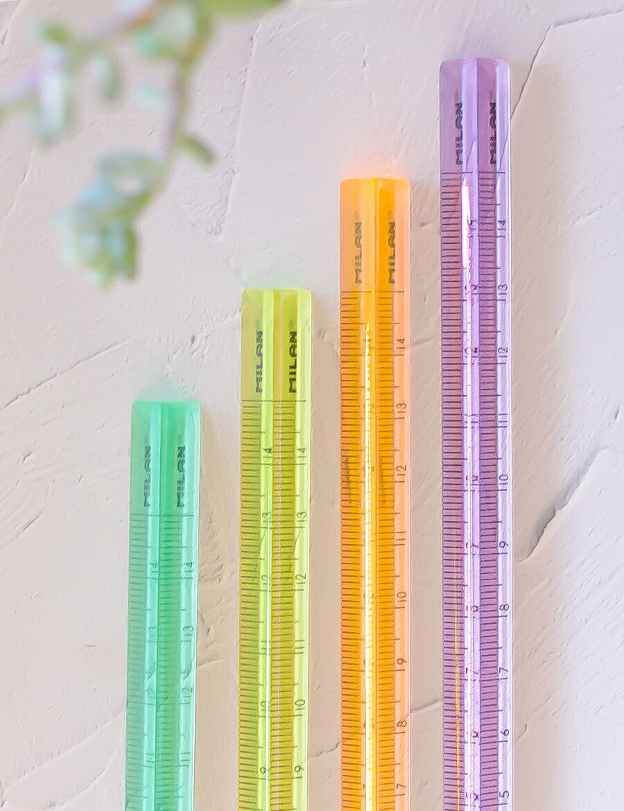 MILANルーラーカラー定規三角