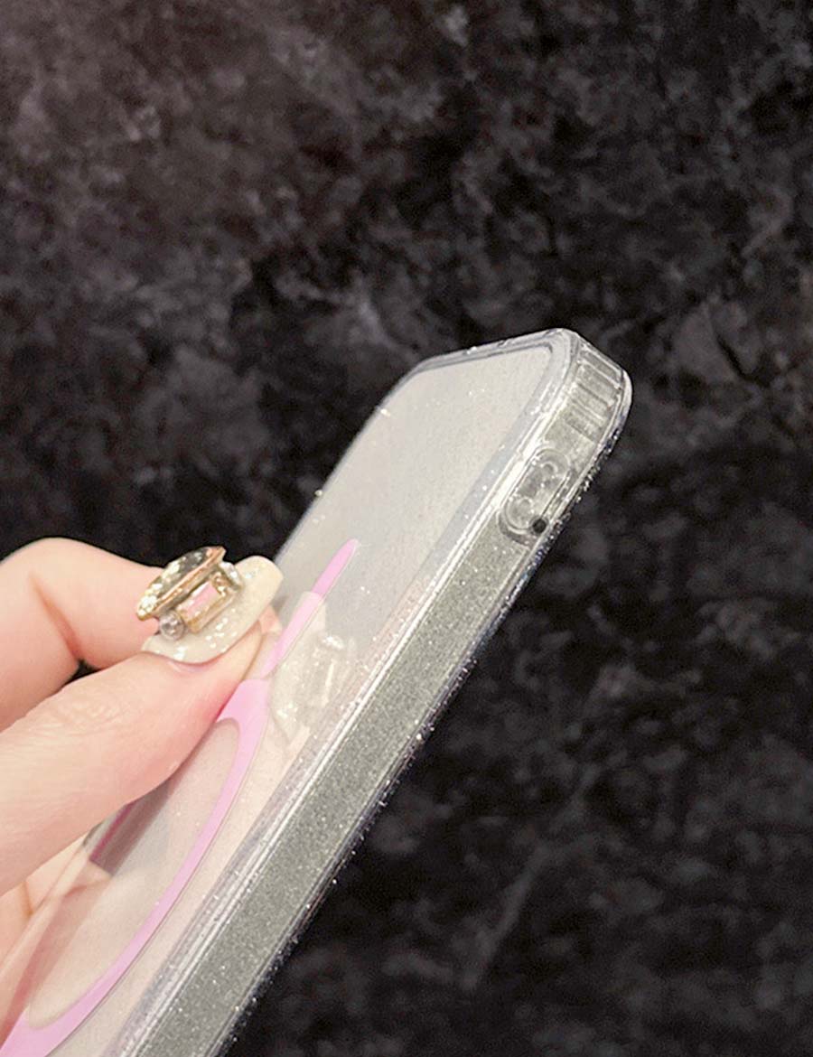 iPhoneケースクリアくまグミ