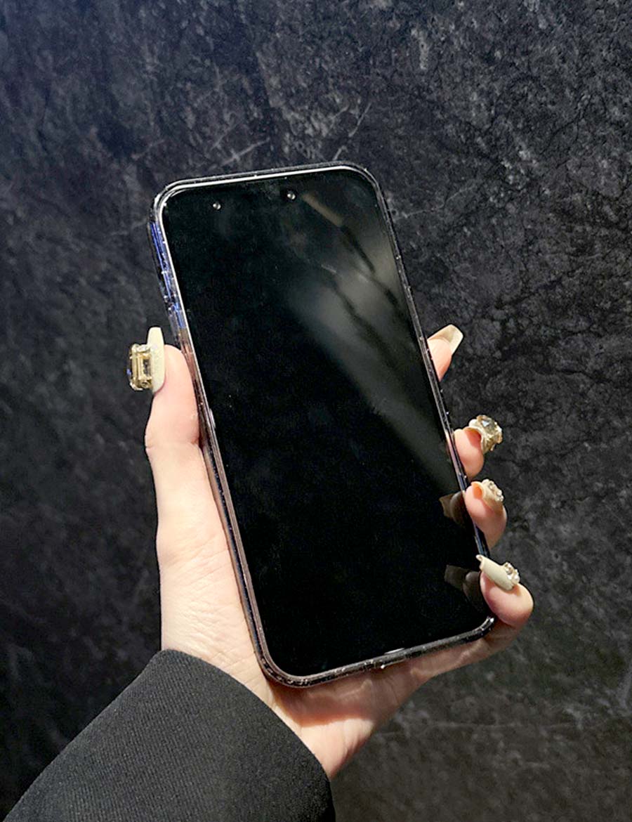 iPhoneケースクリアくまグミ
