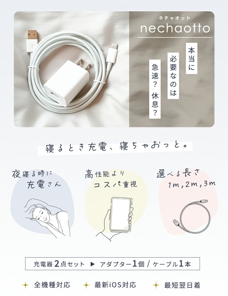 iPhone充電器スマホアイフォンケーブルAC充電アダプターセット充電コードコンセントタイプCAndroidアンドロイド差込1m2mおすすめiPhone1212mini87XSProMaxXRXMicroUSBiPad丈夫充電機電源