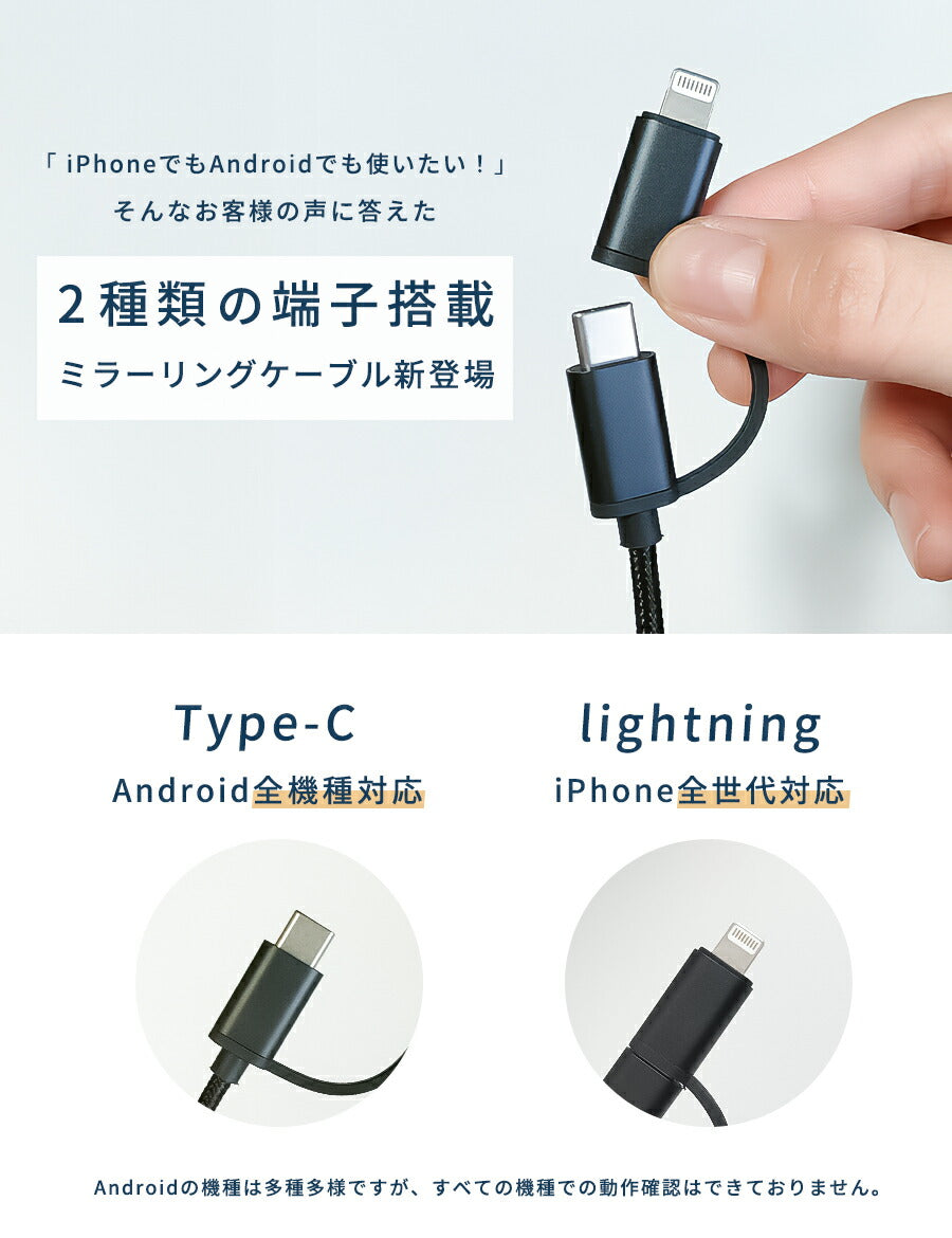 【クーポン有24日20時】【楽天1位獲得】【挿すだけ】スマホテレビ接続ケーブルアンドロイド接続ケーブルiPhoneUSBType-CtoHDMIHDMI変換ミラーリング2m4KタイプCライトニングUSB-CAndroidTV出力変換アダプタiPadXperiaGalaxyiPhoneミラスクリーン