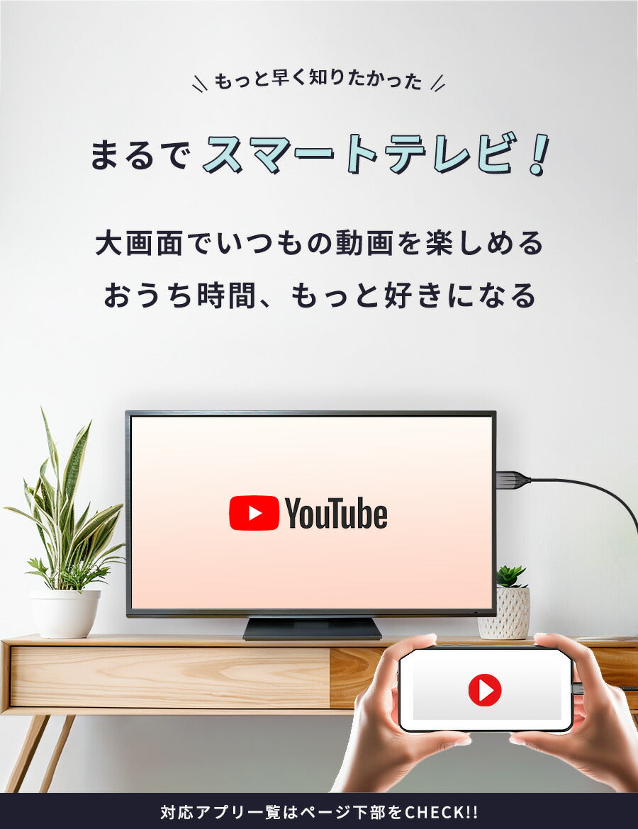 Type-CHDMI変換ケーブル