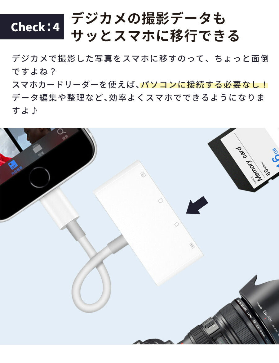 SDカードリーダー4in1USB-CUSB2.0USB3.0Type-CSDカードmicroSD